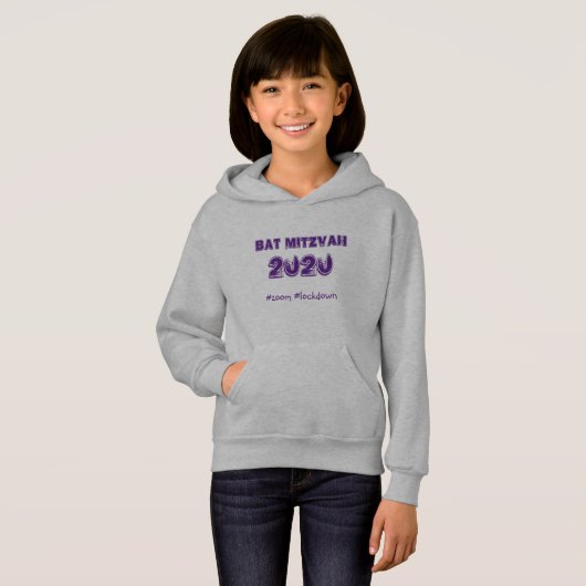 Bat Mitzvah Lockdown 2020 Hoodie (Voorkant volledig)