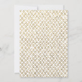 BAT MITZVAH luxe tween roze goud glitter invite Kaart (Achterkant)