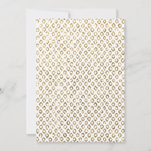 BAT MITZVAH luxe tween roze goud glitter invite Kaart (Achterkant)