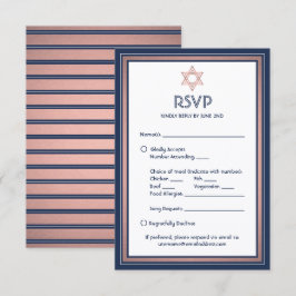 Bat Mitzvah Maaltijden Opties Song Aanvraag Blauw  RSVP Kaartje