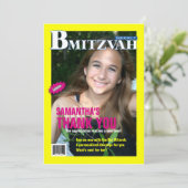 Bat Mitzvah Magazine - Dank u wel Bedankkaart (Staand voorkant)