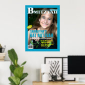 Bat Mitzvah Magazine Poster Blauwgroen (Thuiskantoor)