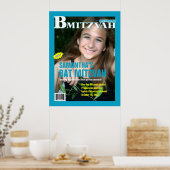 Bat Mitzvah Magazine Poster Blauwgroen (Keuken)