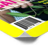 Bat Mitzvah Magazine Poster Geel Roze (Hoek)
