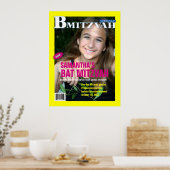 Bat Mitzvah Magazine Poster Geel Roze (Keuken)