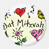 Bat Mitzvah Magneet (Voorkant)