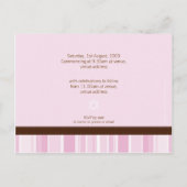 BAT MITZVAH:: meisje 2 Aankondigingskaart (Achterkant)