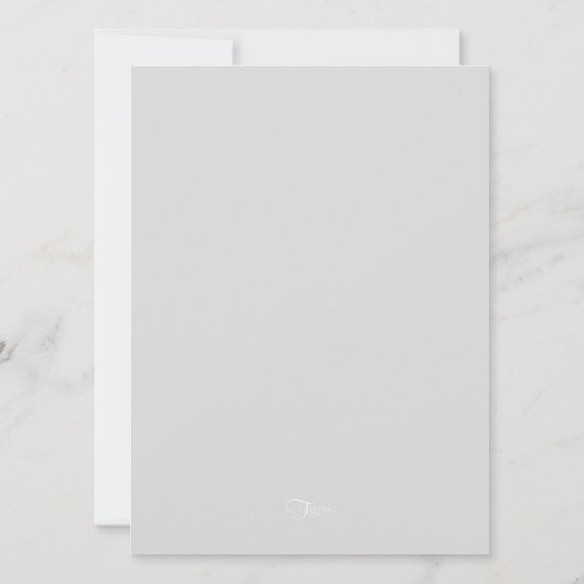 Bat Mitzvah Metallic look Star van David Kaart (Achterkant)