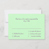 Bat Mitzvah Metallic Look Star van David RSVP Kaart (Achterkant)