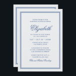 Bat Mitzvah Modern Monogram op Eenvoudig Lijst Kaart<br><div class="desc">Bestaat uit elegante serif en cursieve manuscripttypografie op lijst. Dit wordt ontworpen door de Uitgezochte Leveringen van de Partij,  exclusief voor Zazzle. Hier te vinden op: http://www.zazzle.com/selectpartysupplies</div>