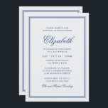 Bat Mitzvah Modern Monogram op Eenvoudig Lijst Kaart<br><div class="desc">Bestaat uit elegante serif en cursieve manuscripttypografie op lijst. Dit wordt ontworpen door de Uitgezochte Leveringen van de Partij,  exclusief voor Zazzle. Hier te vinden op: http://www.zazzle.com/selectpartysupplies</div>