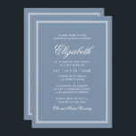 Bat Mitzvah Modern Monogram op Eenvoudig Lijst Kaart<br><div class="desc">Bestaat uit elegante serif en cursieve manuscripttypografie op lijst.

Dit wordt ontworpen door de Uitgezochte Leveringen van de Partij,  exclusief voor Zazzle.

Hier beschikbaar:
http://www.zazzle.com/selectpartysupplies</div>