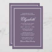 Bat Mitzvah Modern Monogram op eenvoudige boerderi Kaart (Voorkant / Achterkant)