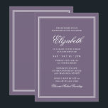 Bat Mitzvah Modern Monogram op eenvoudige boerderi Kaart<br><div class="desc">Bestaat uit elegante serif en cursieve manuscripttypografie op lijst. Dit wordt ontworpen door de Uitgezochte Leveringen van de Partij,  exclusief voor Zazzle. Hier te vinden op: http://www.zazzle.com/selectpartysupplies</div>