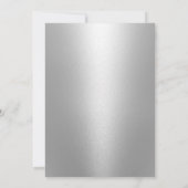 Bat Mitzvah Modern Roos Gold Sparking Typografie Kaart (Achterkant)