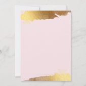 BAT MITZVAH modern verguld goud marine blush roze Kaart (Achterkant)