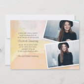 Bat Mitzvah Modern Waterverf Abstract Kaart (Achterkant)