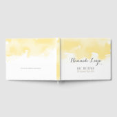 BAT MITZVAH moderne  gele waterverf Gastenboek (Volledig)