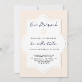 Bat Mitzvah Moderne Kunst Ster van David Kaart