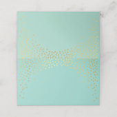 BAT MITZVAH moderne rustieke mini gouden confetti  Plaatskaartje (Buitenkant ongevouwen)