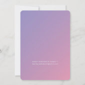 BAT MITZVAH moderne ster paarse roze gradiënt Kaart (Achterkant)