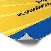 Bat Mitzvah Movie Star Yellow Blue Poster (Hoek)