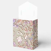 Bat Mitzvah Multi "Embossed" Damask Bedankdoosjes (Geopend)