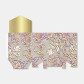 Bat Mitzvah Multi "Embossed" Damask Bedankdoosjes (Uitgevouwen)