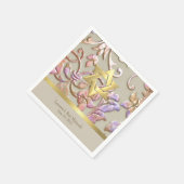 Bat Mitzvah Multi "Embossed" Damask Servet (Hoek)