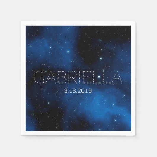Bat Mitzvah Napkins Servet (Voorkant)