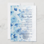 Bat Mitzvah Navy Blue Waterverf Floral Kaart (Voorkant)