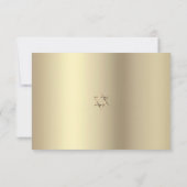 Bat Mitzvah Navy Waterverf Gouden Glitter Script RSVP Kaartje (Achterkant)