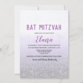 Bat Mitzvah Ombre Lavendel Uitnodiging (Voorkant)