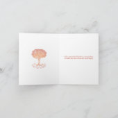  Bat Mitzvah Oranje Boom van het Leven Hartelijk d Bedankkaart (Binnen)