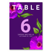 Bat Mitzvah Paarse Roze Bloemen Waterverf Modern Kaart (Voorkant)