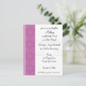 Bat Mitzvah partijuitnodiging Kaart (Staand voorkant)