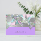 Bat Mitzvah Pastel Star van David op elke kleur Kaart (Staand voorkant)