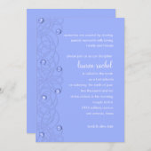 Bat Mitzvah Pearls Lace Periwinkle op elke kleur Kaart (Voorkant / Achterkant)