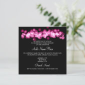 Bat Mitzvah Pink Bokeh Lights Kaart (Staand voorkant)