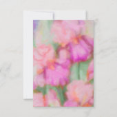 Bat Mitzvah Pink Irises RSVP (Voorkant)