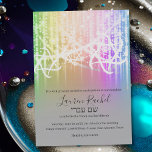 Bat Mitzvah Rainbow Sparkly Lights Kaart<br><div class="desc">Bat Mitzvah Rainbow Sparkly Lights Bar Mitzvah en Bat Mitzvah uitnodigingssets ontworpen door Umua. Gedrukt en verzonden door Zazzle of haar partners.</div>