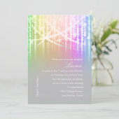 Bat Mitzvah Rainbow Sparkly Lights Kaart (Staand voorkant)