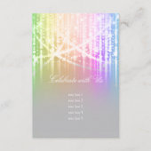 Bat Mitzvah Rainbow Sparkly Lights na Party Kaart (Voorkant)