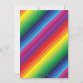 BAT MITZVAH regenboog streep patroon goud glitter Kaart (Achterkant)