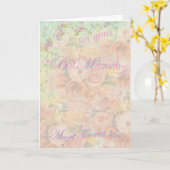 Bat Mitzvah Romantic Rozen die de groet van het Ma Kaart (Gele Bloem)