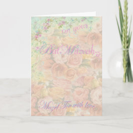 Bat Mitzvah Romantic Rozen die de groet van het Ma Kaart