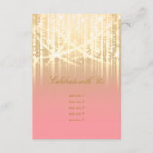 Bat Mitzvah Roos roze en goudlichte lichte verlich Kaart (Voorkant)