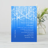 Bat Mitzvah Royal Blue Sparkly Lights Kaart (Staand voorkant)