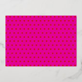 Bat Mitzvah Roze Boom des Levens Script Echte Goud Folie Uitnodiging (Achterkant)