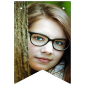 Bat Mitzvah Roze Goud Mazel Tov Optionele Foto Vlaggetjes (Tweede vlag)